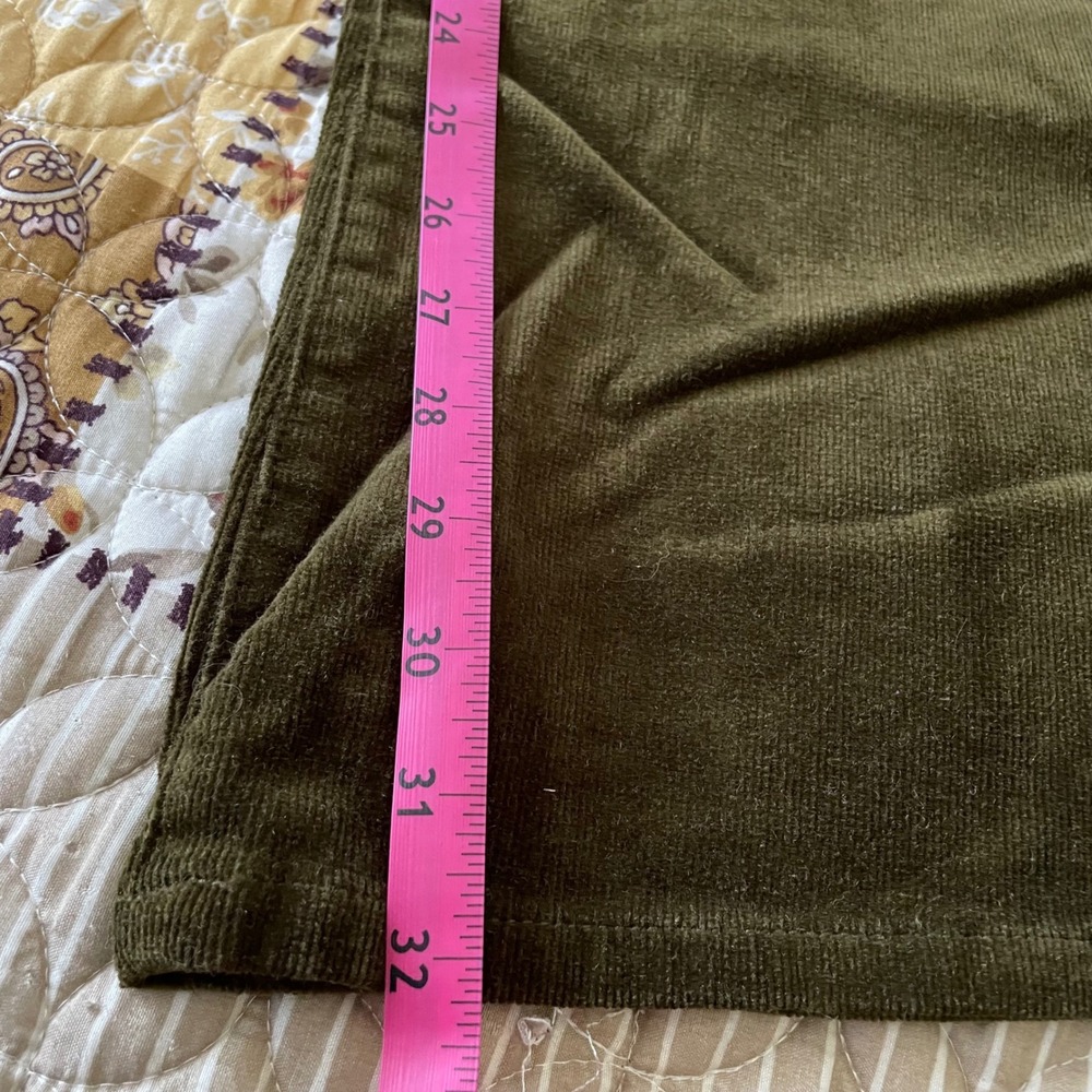 Cielo Jeans Olive Green Corduroy Flare Pants Low Rise Y2K Size 9 SP7057 NWT - Picture 11 of 14